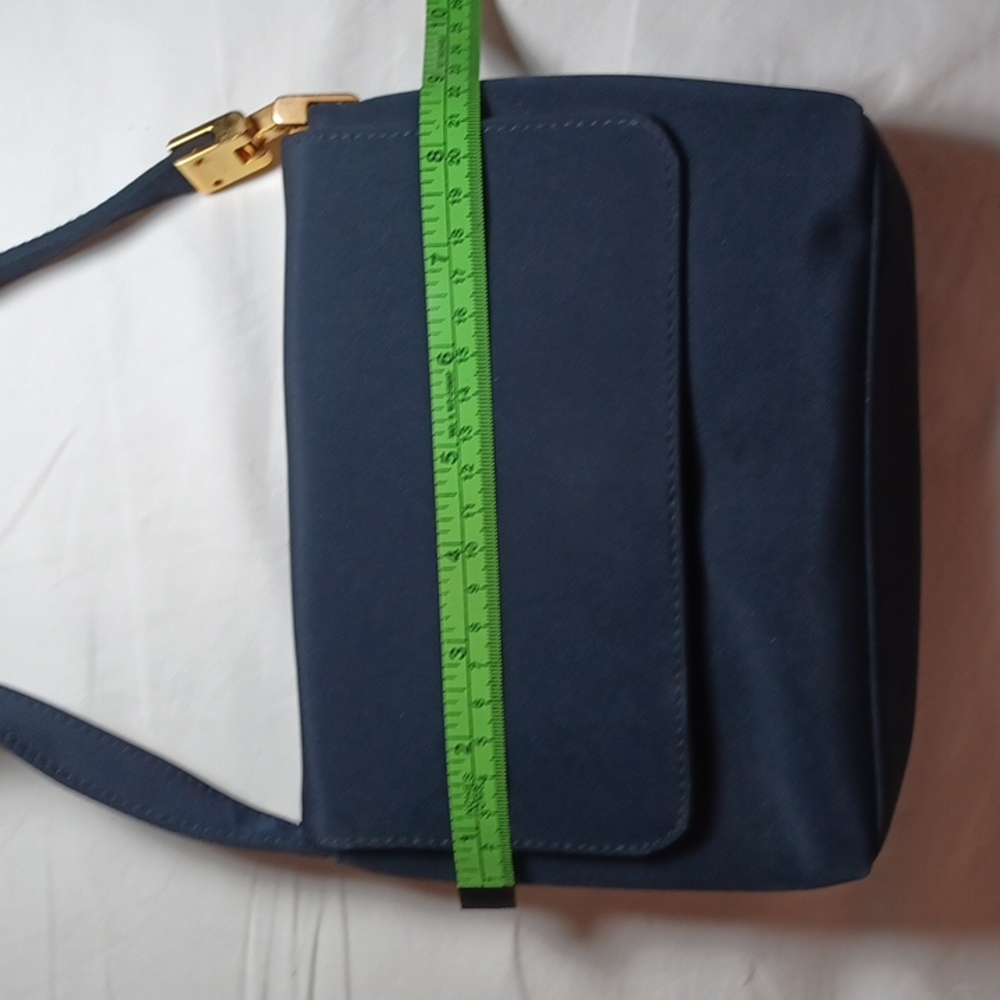 Jennifer Moore Navy Fabric Cross Body/Shoulder Bag - Picture 2 of 12